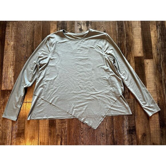 Lululemon Sweetest Day Long Sleeve *Tencel Blue Cast Size 12 - Picture 4 of 7